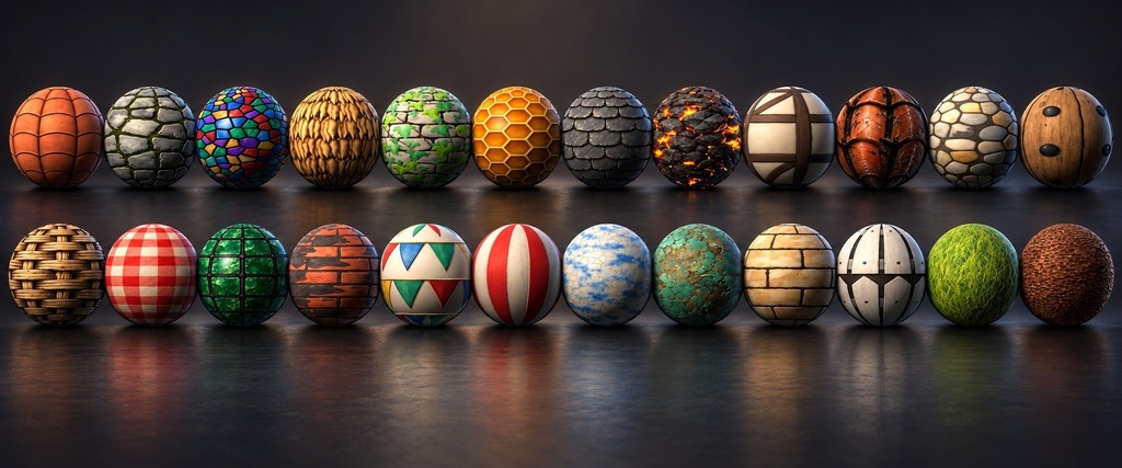Village & Medieval Habitats Texture Pack - 100 Stylised PBR Materials