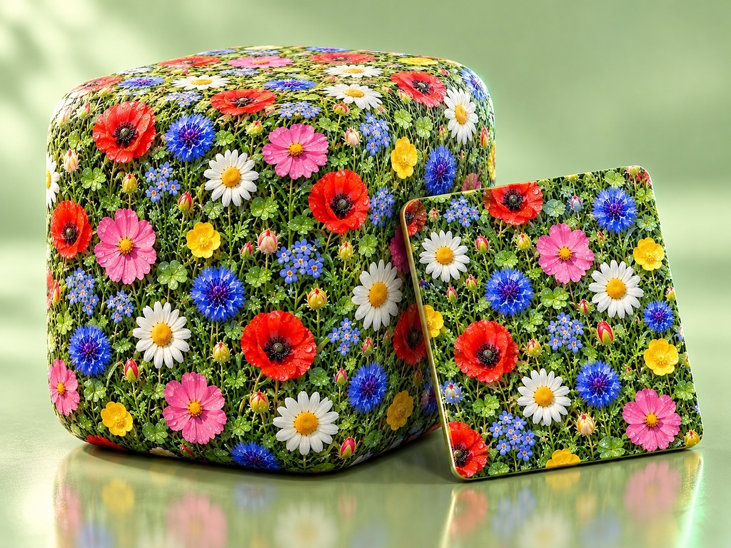 Dewy Daisy Garden - Free Stylised PBR Material