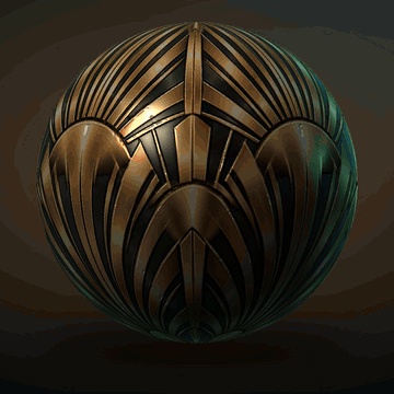 Art Deco Luxury Interiors Texture Pack - 20 Stylised PBR Materials
