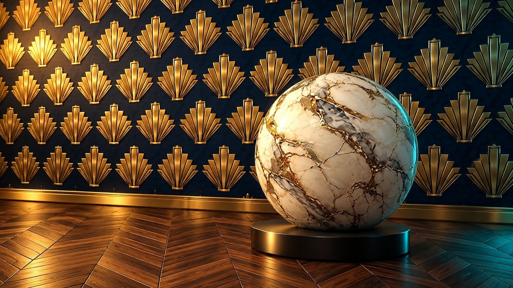 Art Deco Luxury Interiors Texture Pack - 20 Stylised PBR Materials
