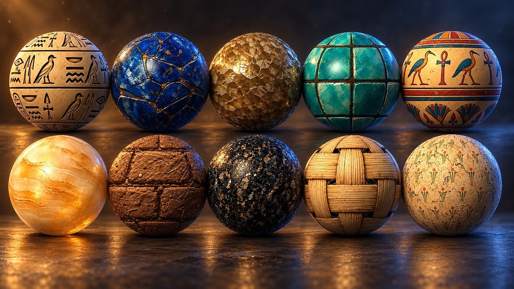 Ancient Egyptian Tomb Surfaces Texture Pack - 10 Stylised PBR Materials