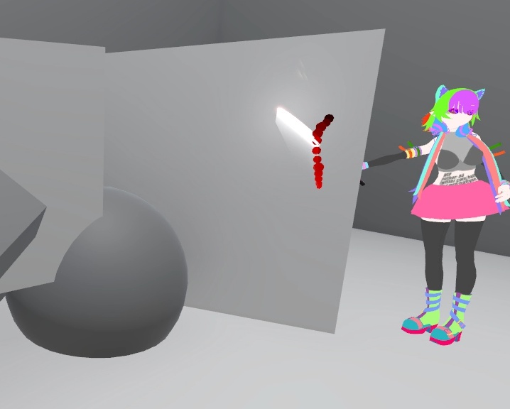 【ビームサーベル】【ライトセーバー】84式ビームソード【屈折・トレイル・音・アニメーション・光・煙・火花・穴】【自作Shader付き】【ポイントライト】【導入見本humanoid同梱】【SPS-I】