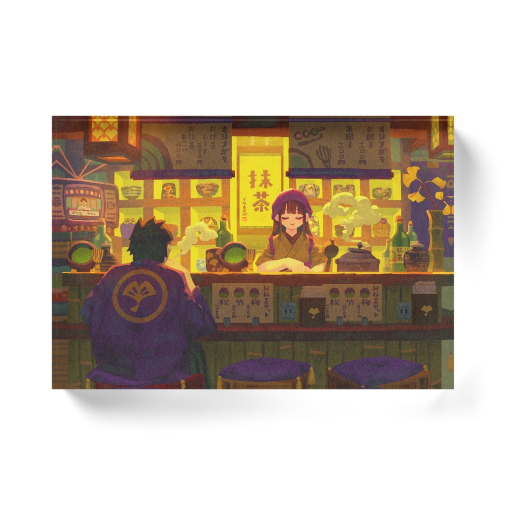 【VISIONS2025コラボ】抹茶香る茶屋処_アクリルブロック