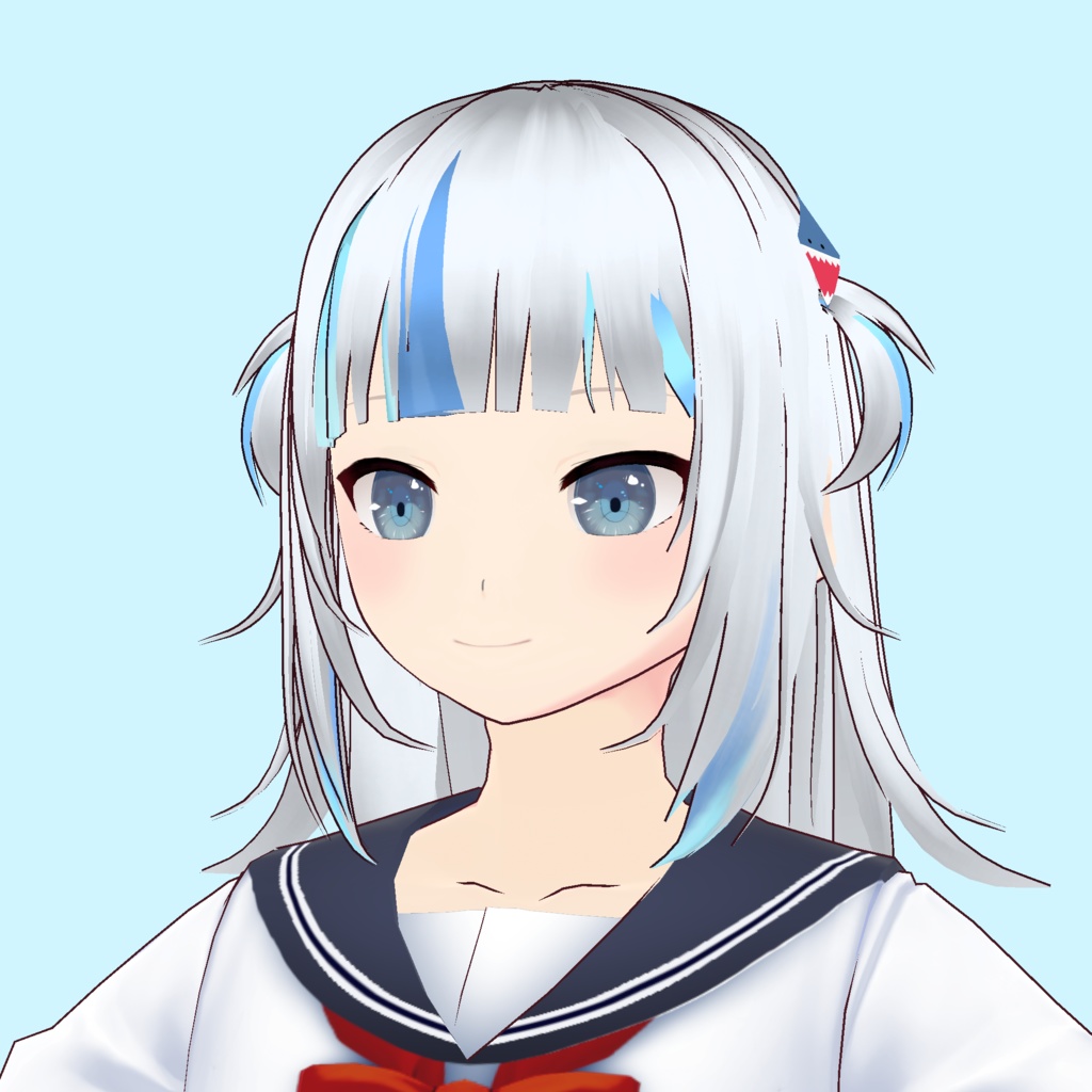 【VRoid正式版】Gawr Gura Hair Preset がうる・ぐら風髪型