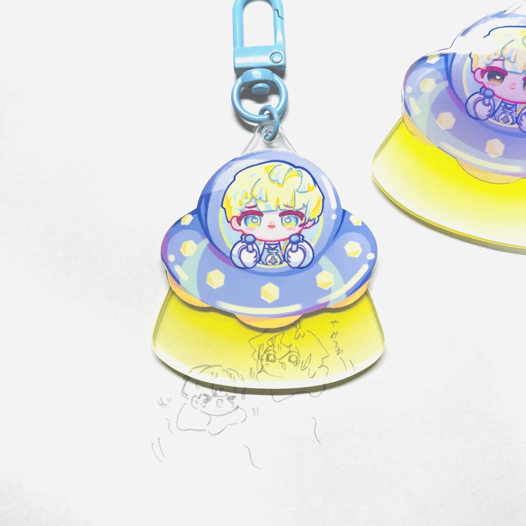 連れてっちゃうマナ 両面アクキー