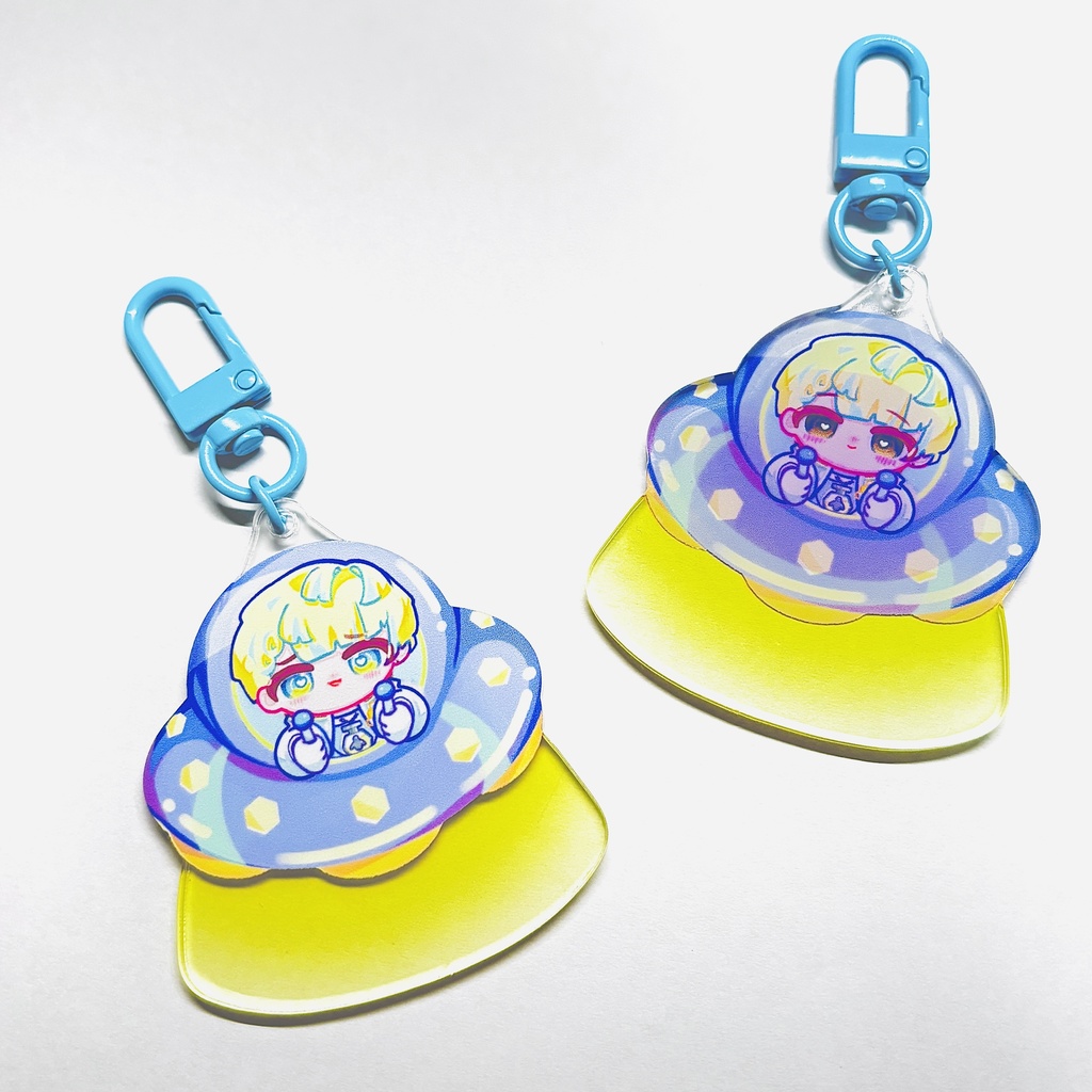 連れてっちゃうマナ 両面アクキー