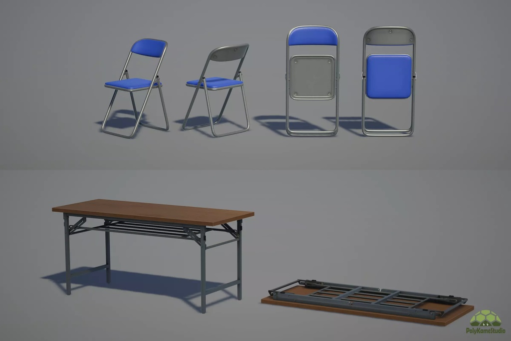 【3Dモデル】会議用小道具セット