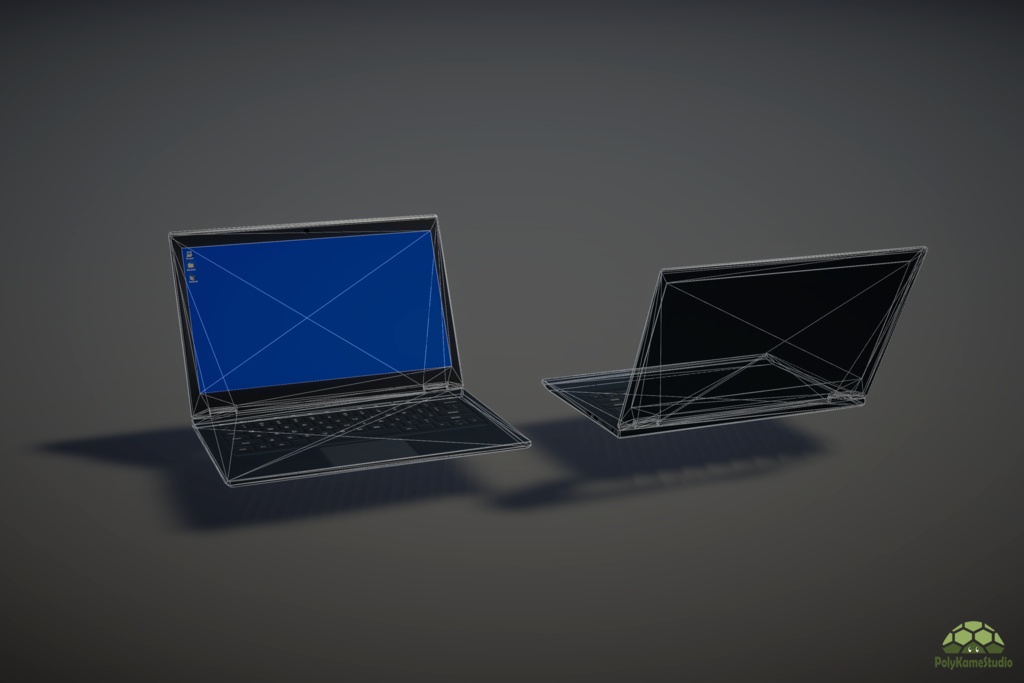 【3Dモデル】ノートパソコン(Low)