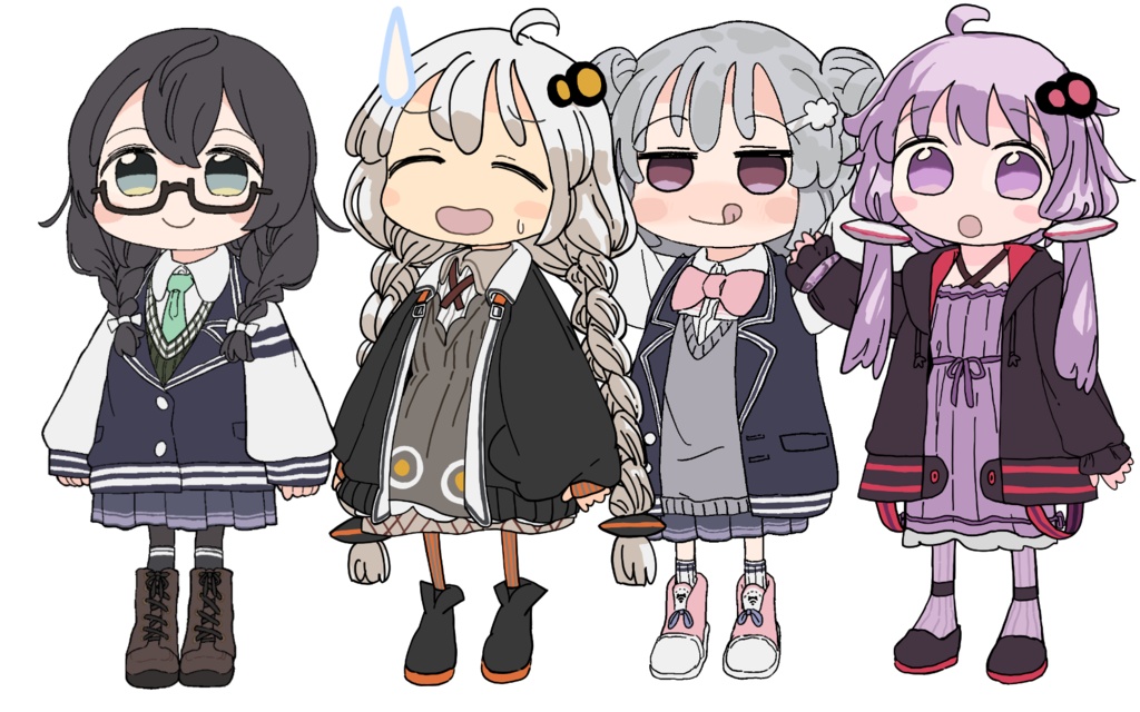 花隈千冬の立ち絵つくりました。