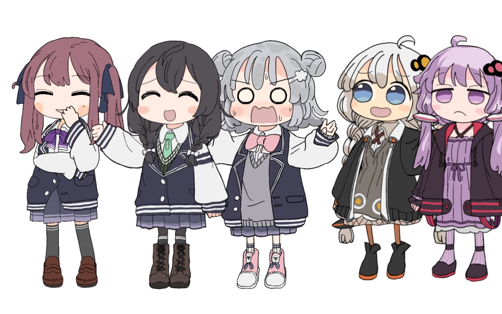 夏色花梨の立ち絵つくりました。