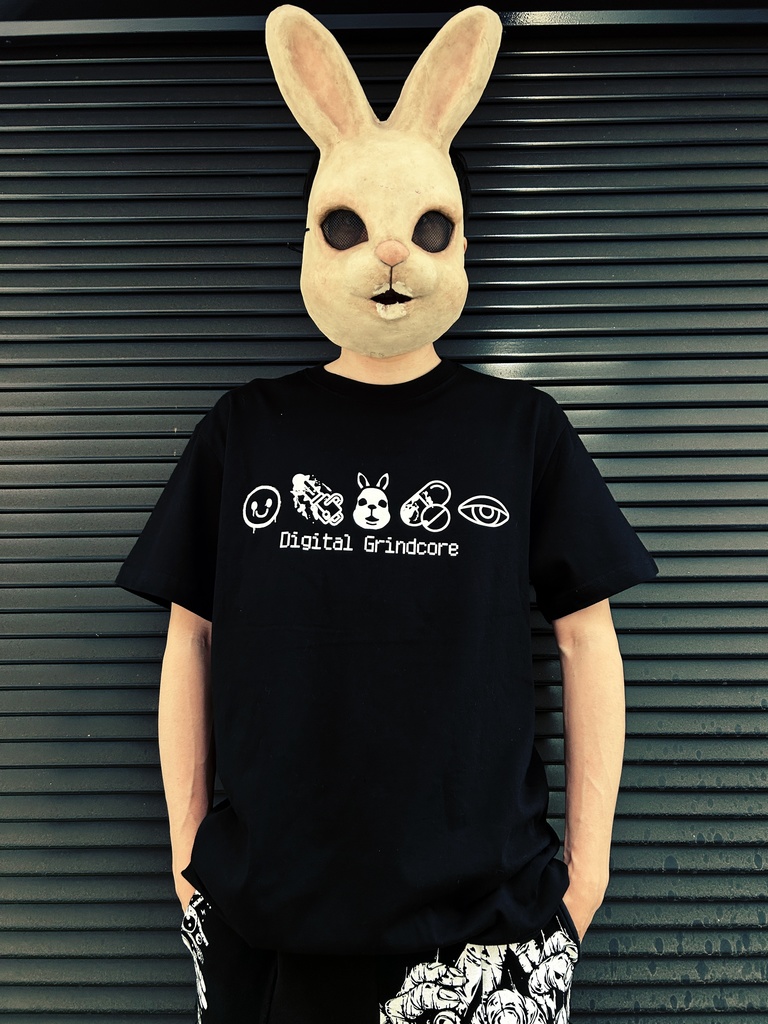 OZIGIRI Digital Grindcore Tシャツ(ブラック)