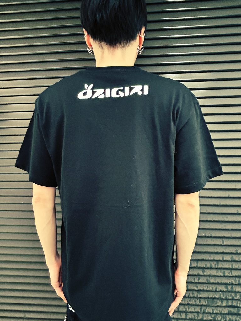 OZIGIRI Digital Grindcore Tシャツ(ブラック)