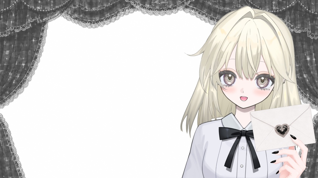 黒ネイル♡手素材セット 全48種+おまけ【透過PNG】