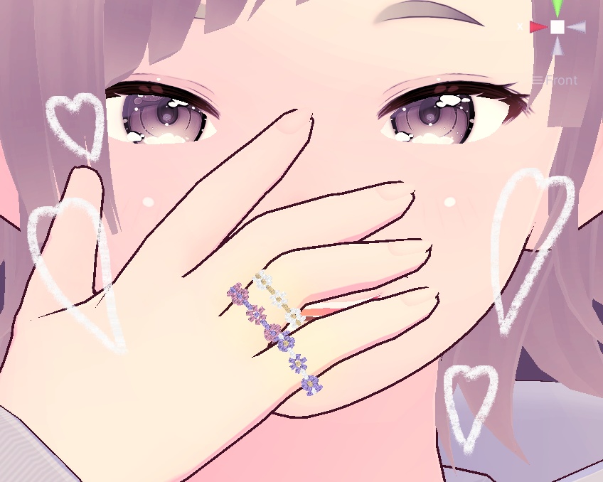 ゆめかわお花ビーズリング4種セット💍|VRChat対応・カラーチェンジ可