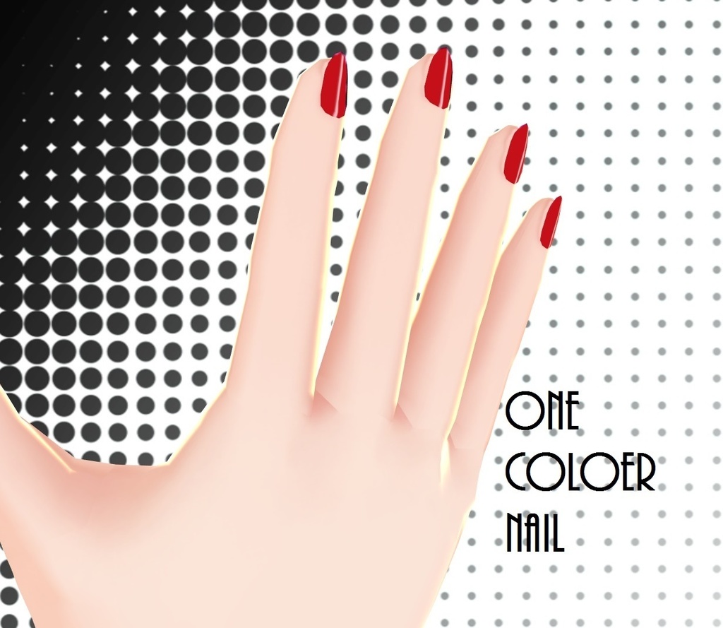 ネイルセット 10色 VRoid用テクスチャ