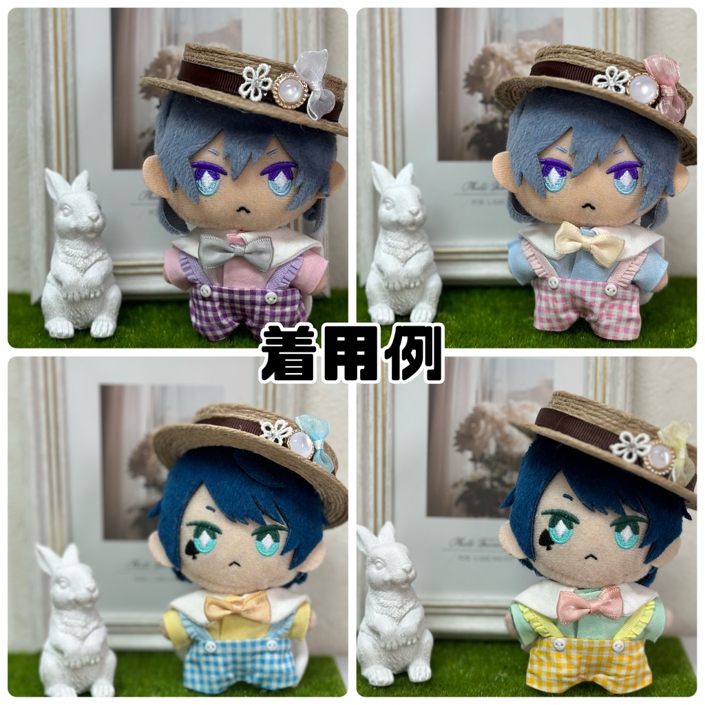 リボン色オーダーカンカン帽(単品)※別途料金にてうさ耳オプション追加可能