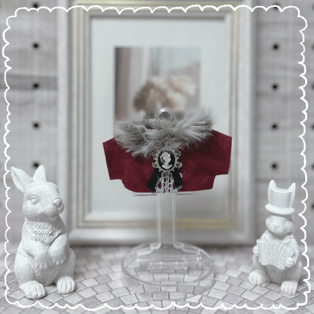 おめかしファー襟ブラウス