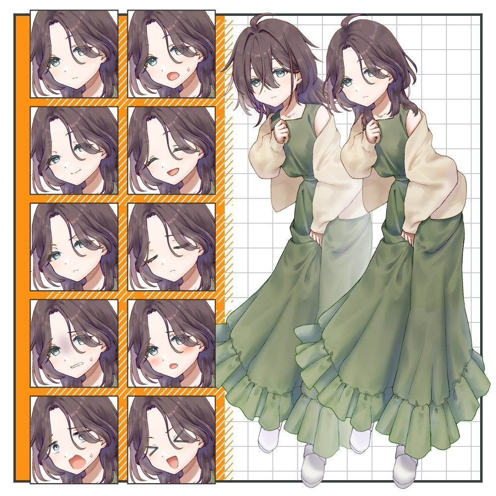 【基本無料】内気そうな立ち絵