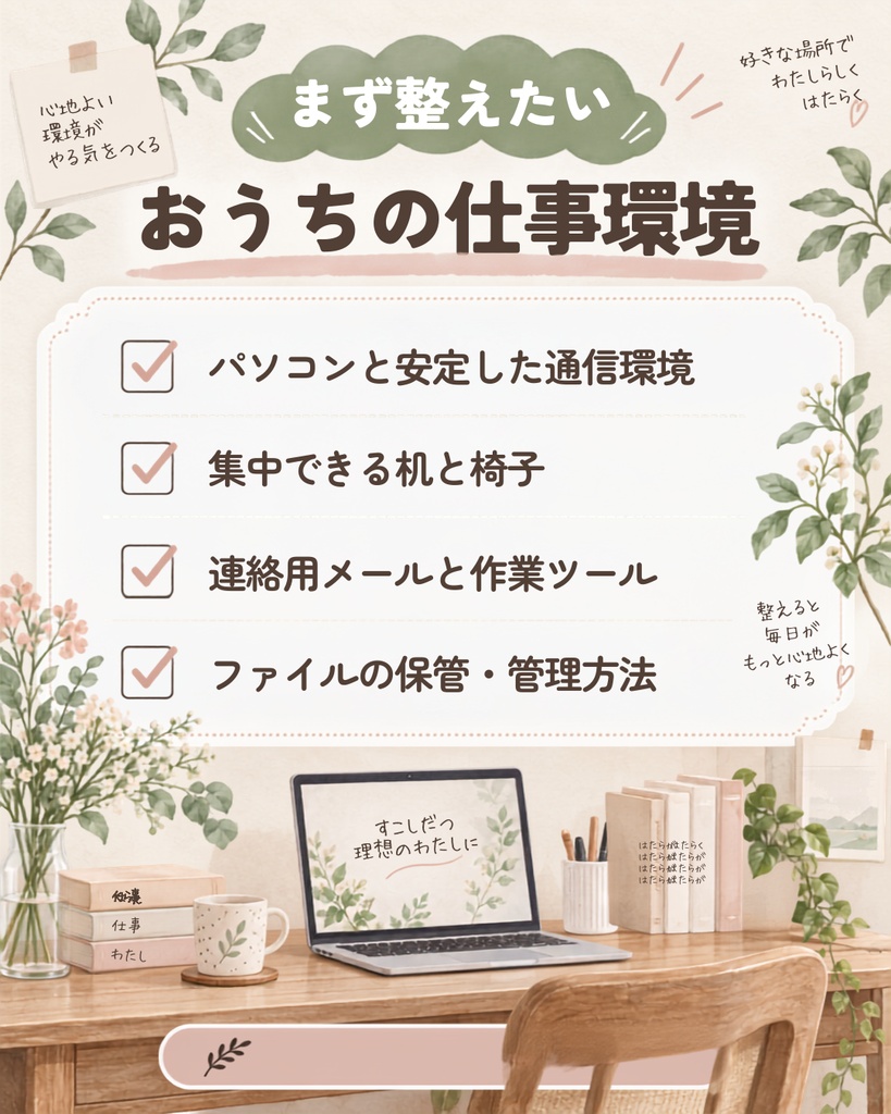 Canva編集可能。在宅ワーク用Instagramテンプレート10枚セット