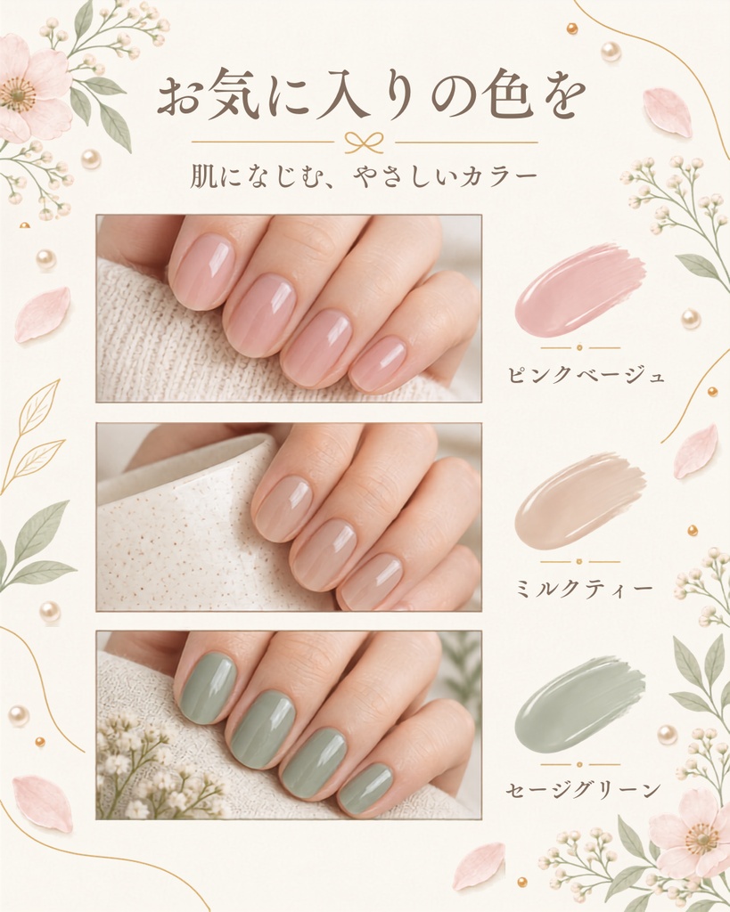 Canva編集可能。ネイルサロン用Instagramテンプレート10枚セット