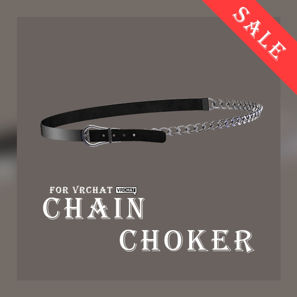 ♥ブラックフライデーセール中♥【VRC対応】細めのチョーカー