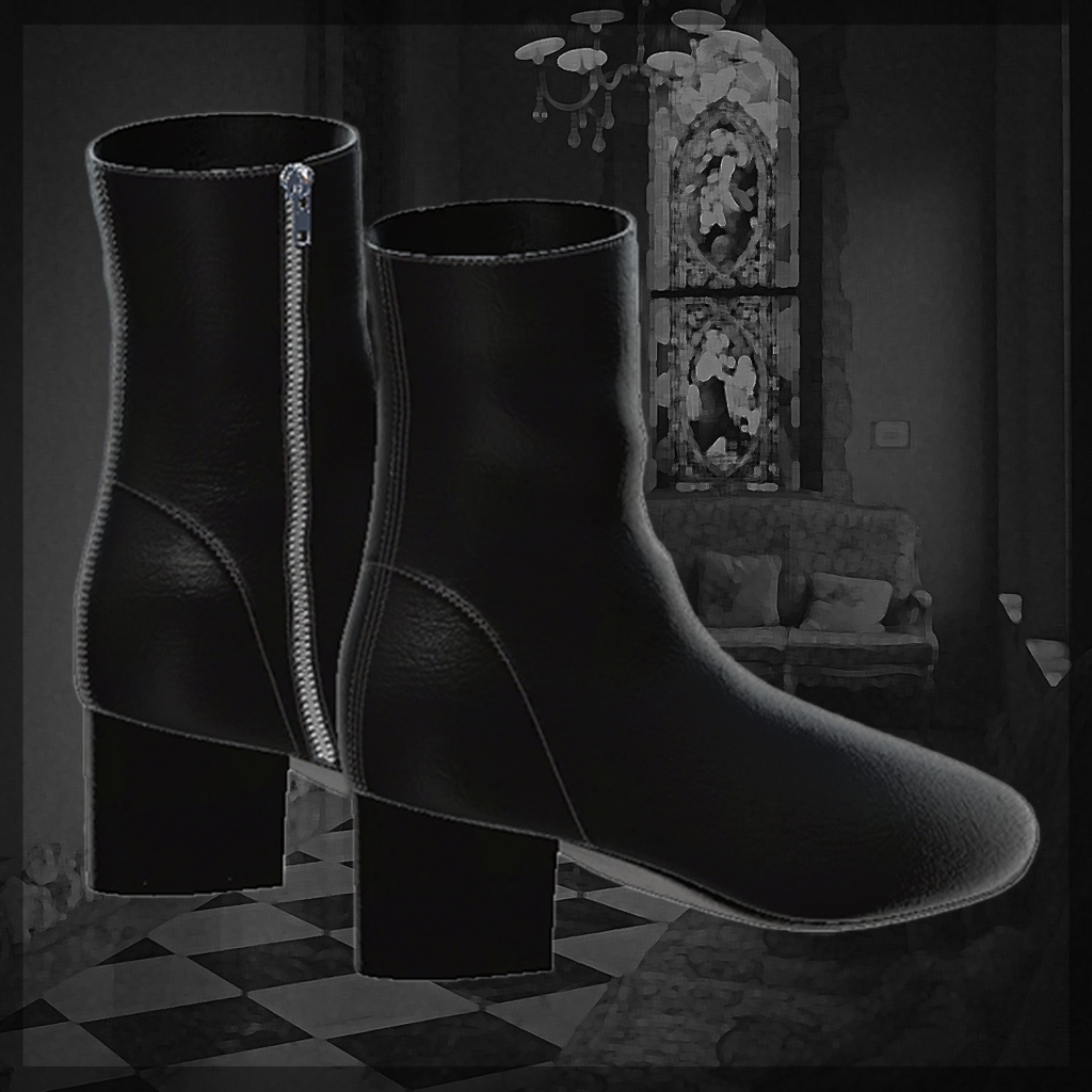 🍂オータムセール中🍂【森羅/イチゴ/マヌカ/しなの/Grus対応】 Noir Square Boots