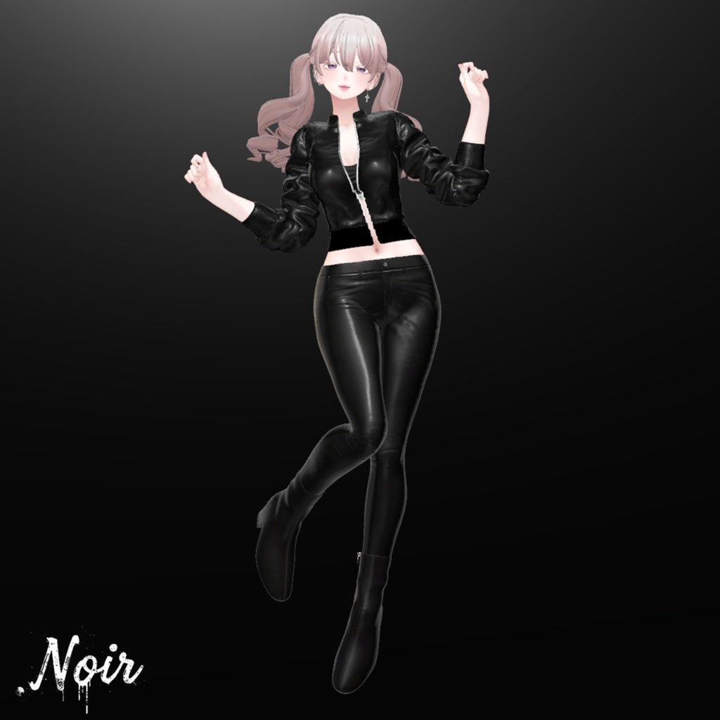♥ブラックフライデーセール中♥【9アバター対応】 Noir Square Boots