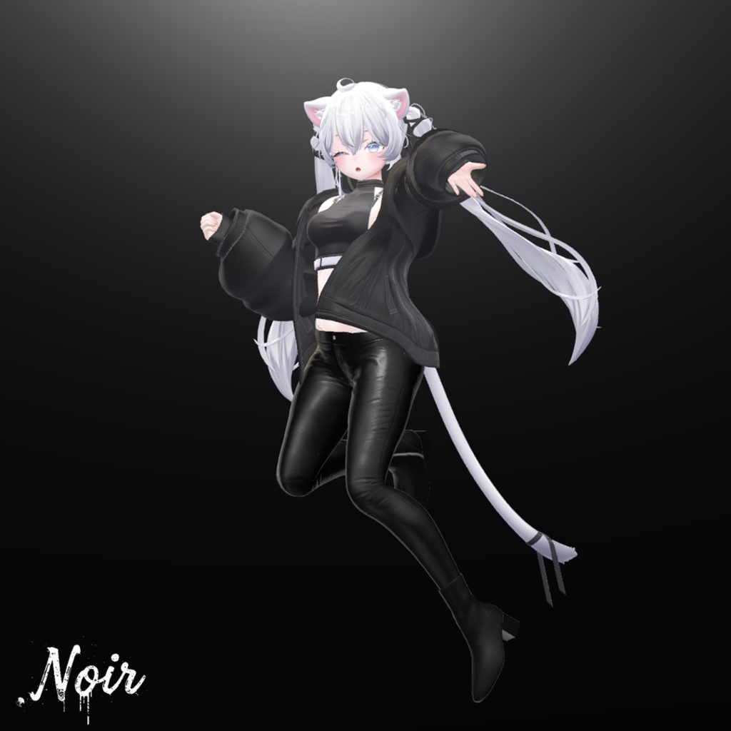 ♥ブラックフライデーセール中♥【9アバター対応】 Noir Square Boots