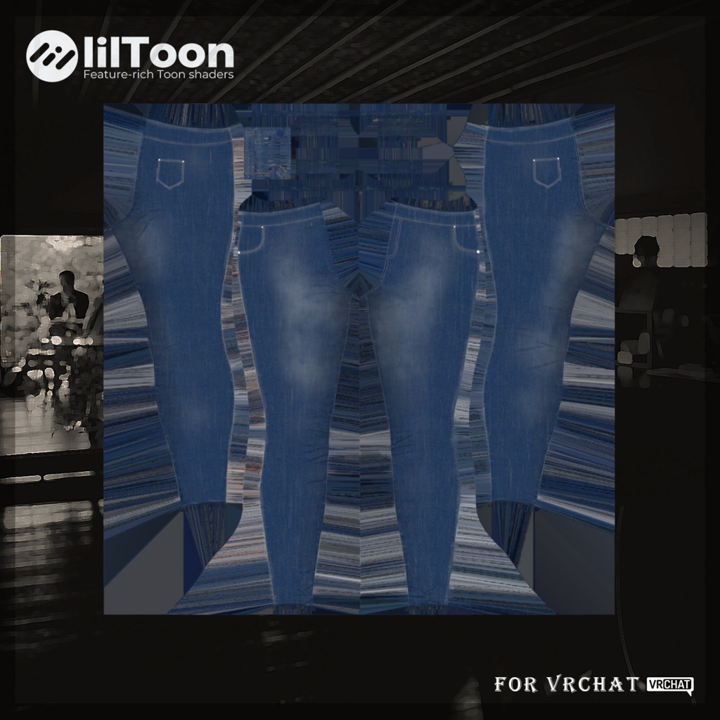 【森羅対応】 Faded Soul Jeans マテリアル&テクスチャのみ