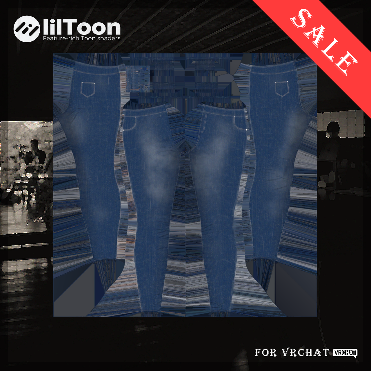 【森羅対応】 Faded Soul Jeans　マテリアル＆テクスチャのみ