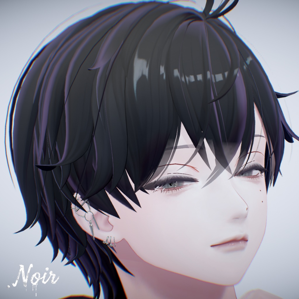 🖤Edge Linker earrings🖤 14アバター位置対応済