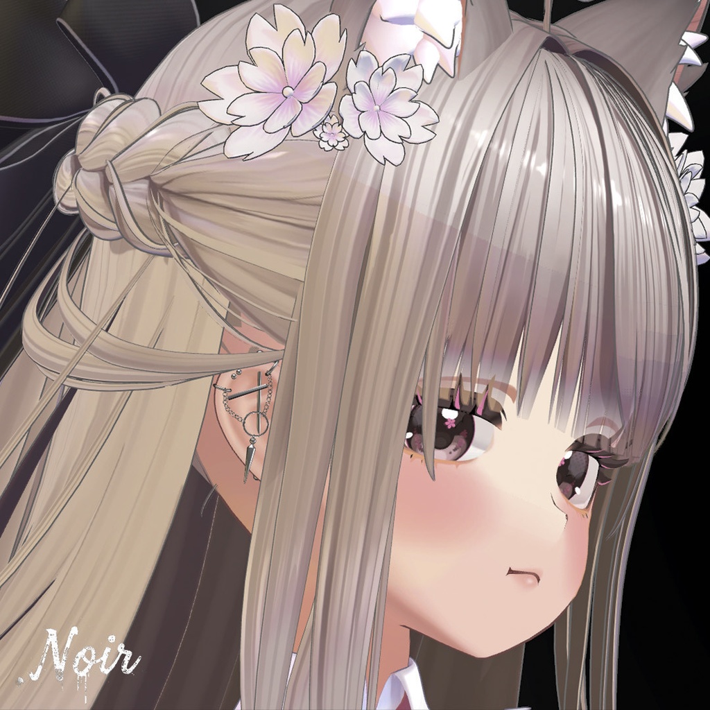 🖤サイバーセール🖤 Edge Linker earrings 10アバター位置対応済