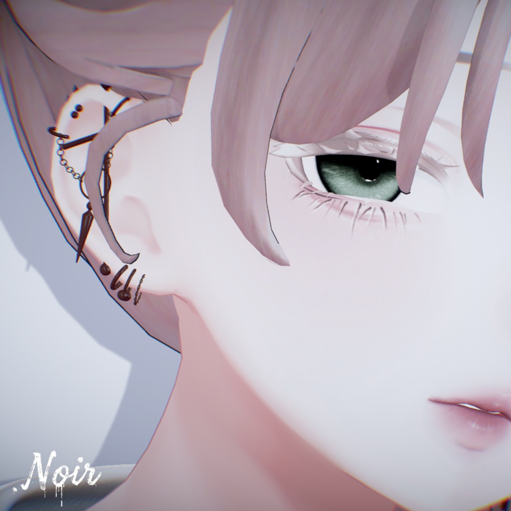 🖤Edge Linker earrings🖤 20アバター位置対応済