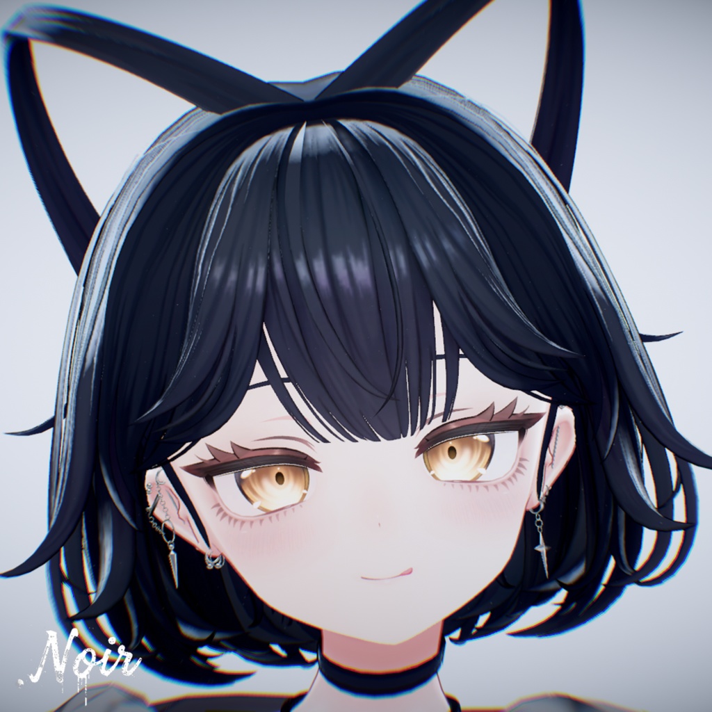 🖤Edge Linker earrings🖤 20アバター位置対応済