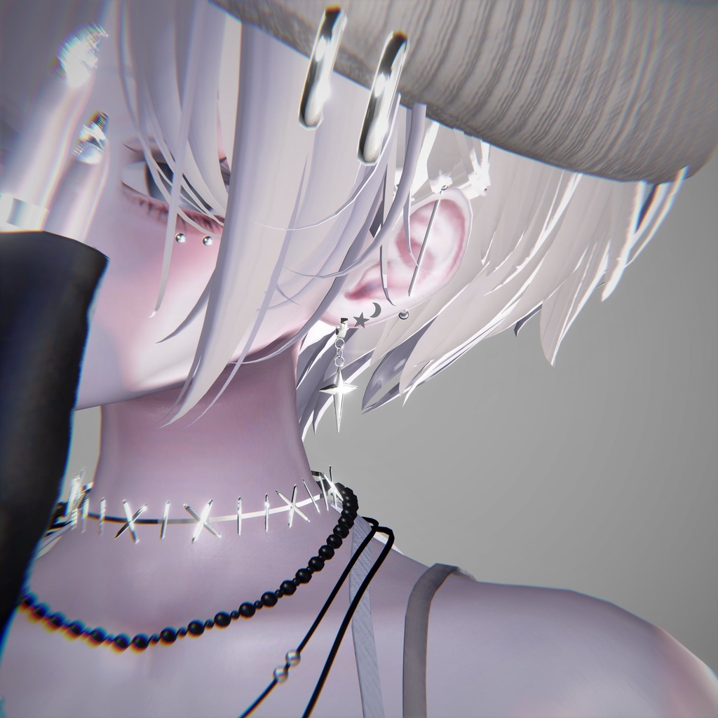 🎁発売記念セール🎁 Edge Linker earrings 10アバター位置対応済