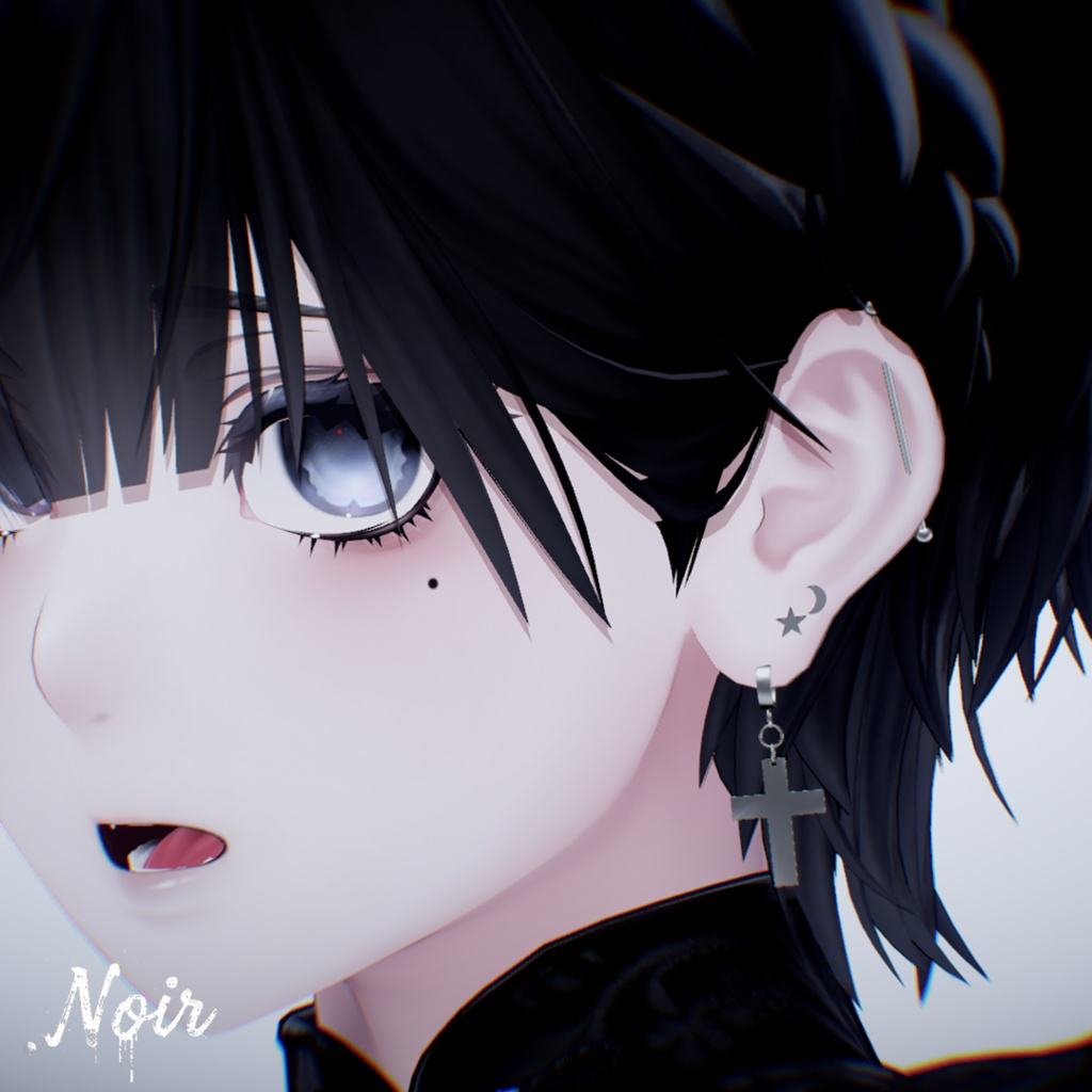 🖤Edge Linker earrings🖤 16アバター位置対応済