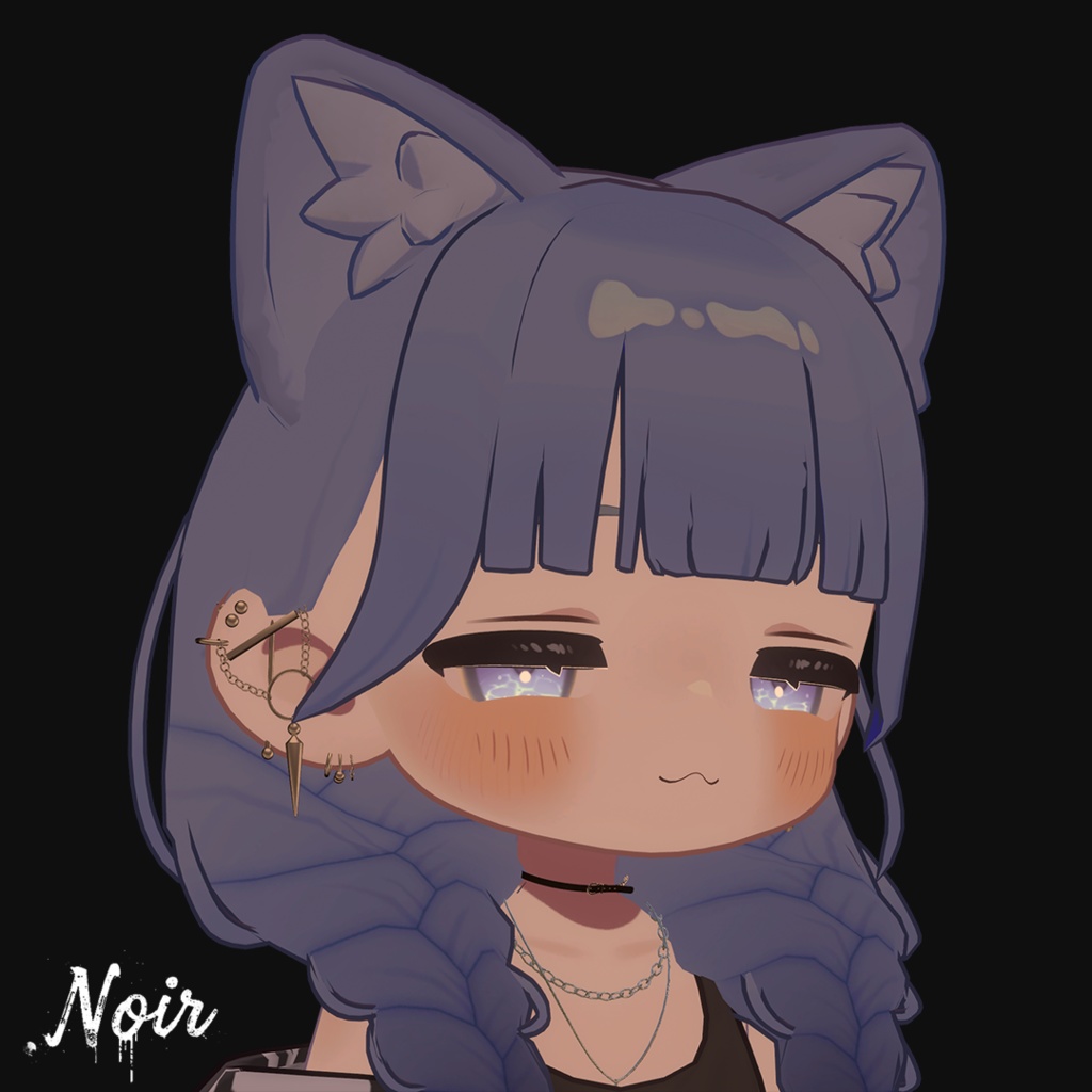 🖤サイバーセール🖤 Edge Linker earrings 10アバター位置対応済