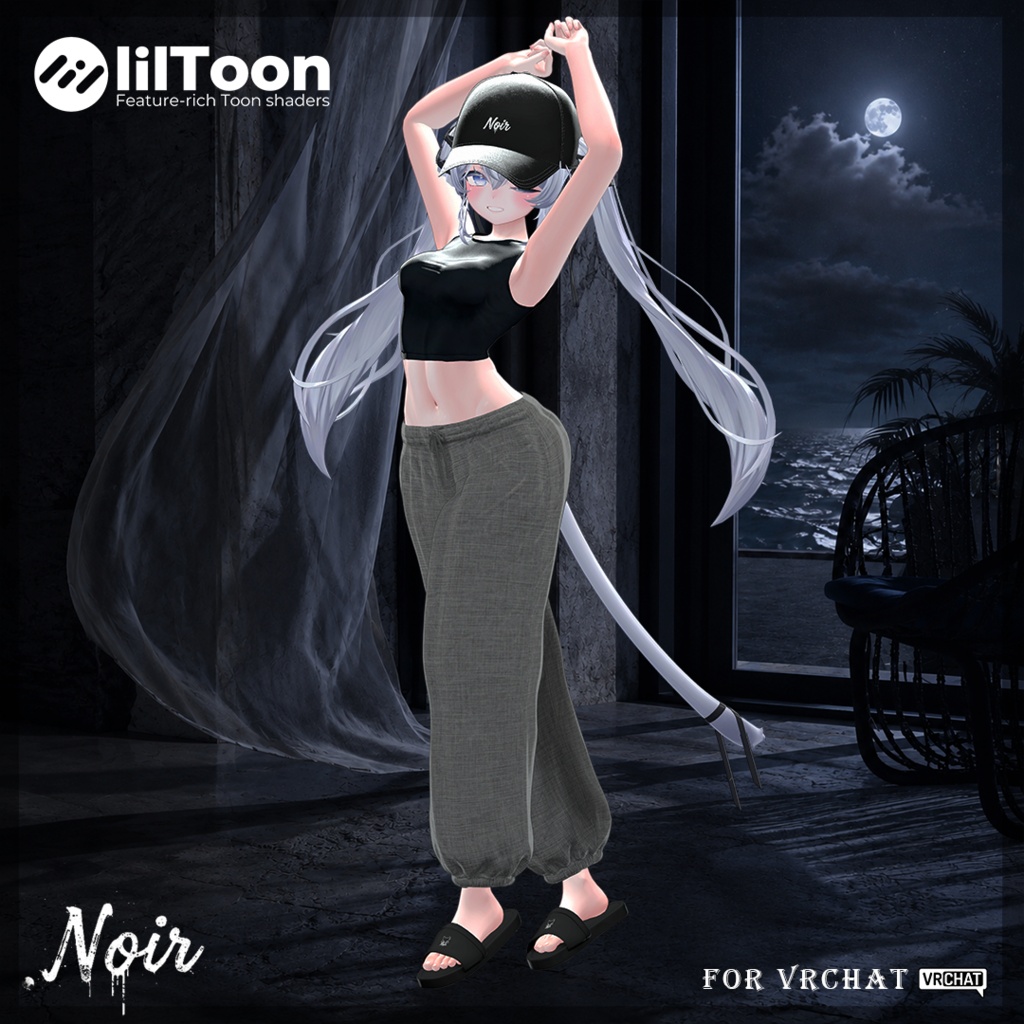 【発売記念セール中】🖤Noir Ombre Tank🖤【12アバター対応】