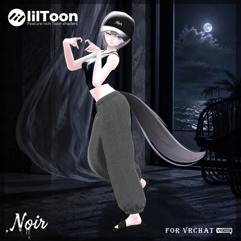 【発売記念セール中】🖤Noir Ombre Tank🖤【12アバター対応】