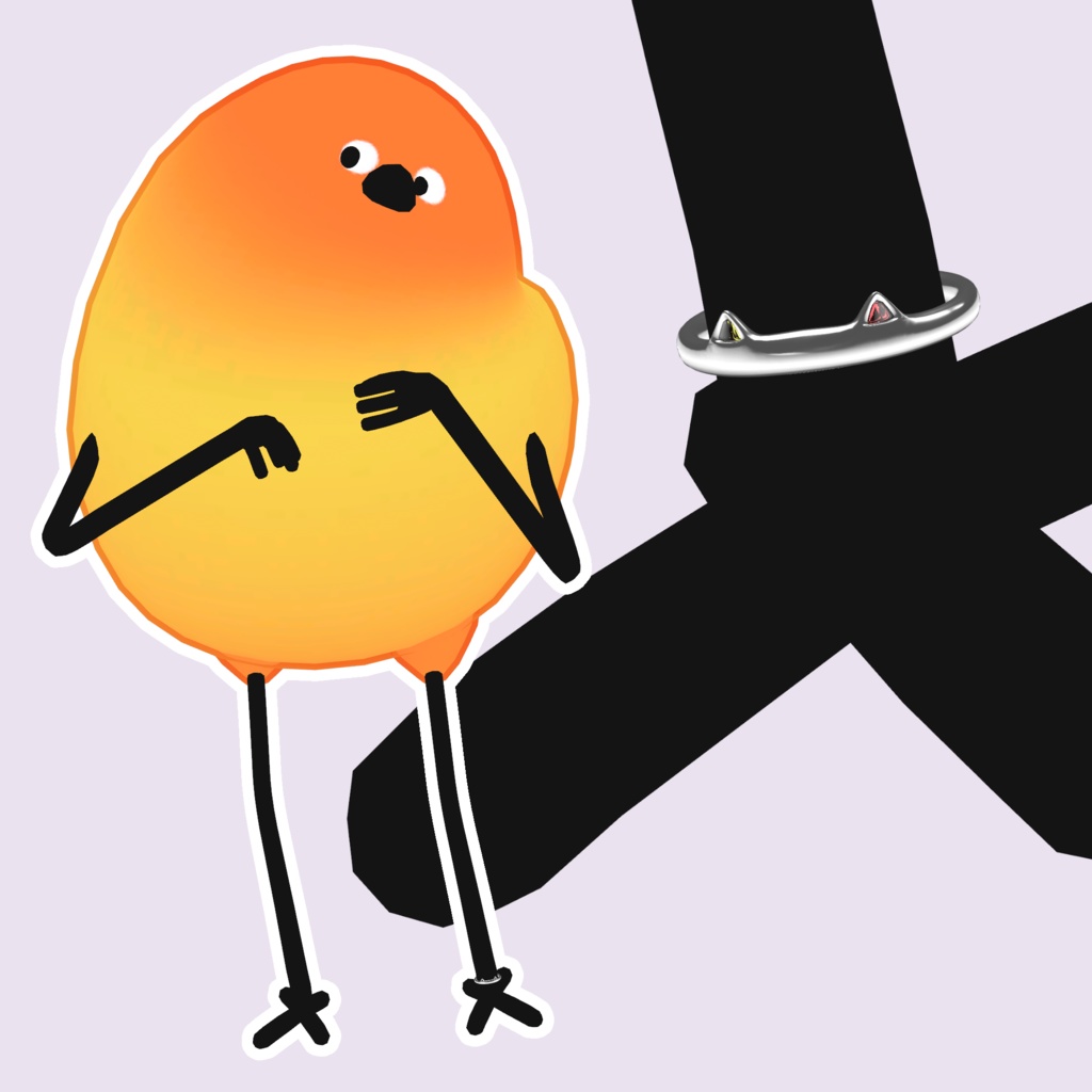 【FREE】cat ring【11アバター対応】