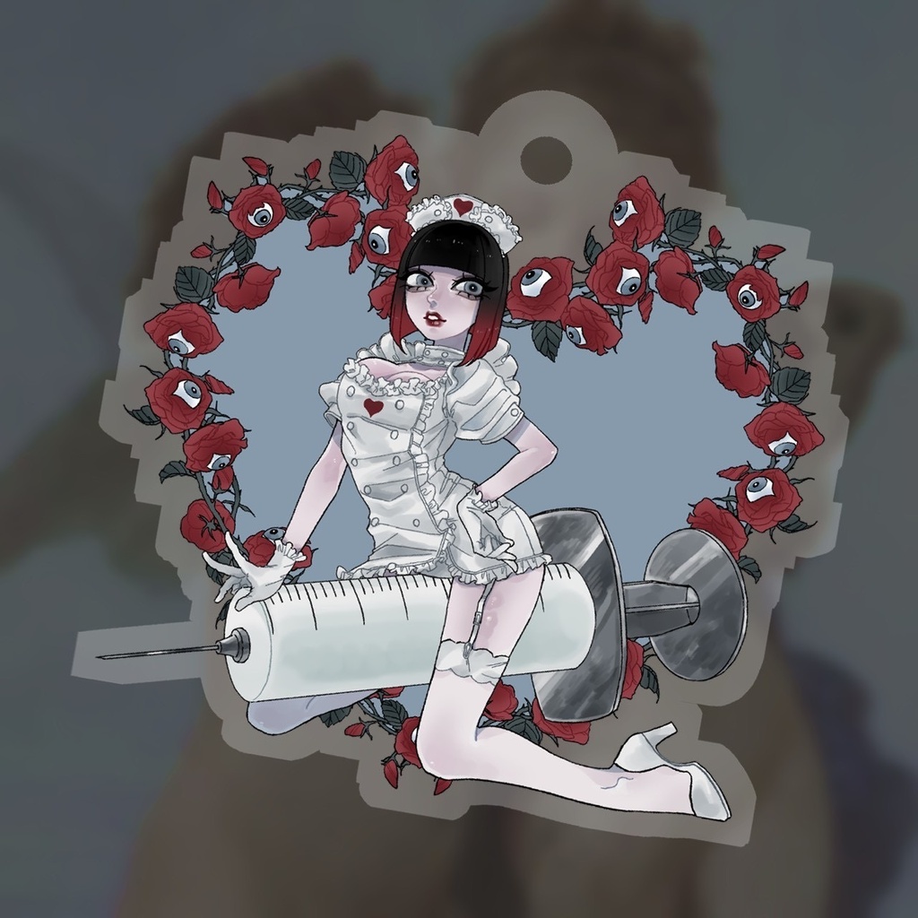 ハートナースアクリルキーホルダー
