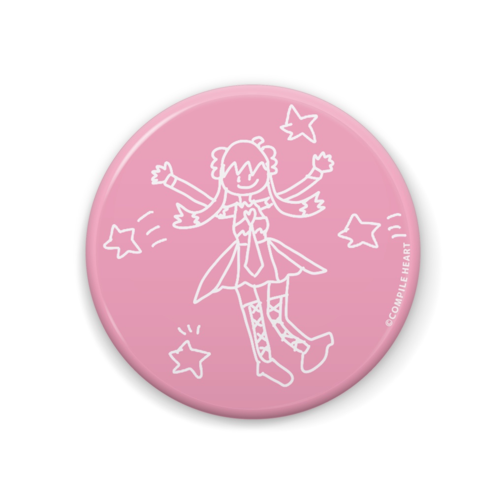 いるはーとの落書き缶バッジ あなたの心にいるはーと♡