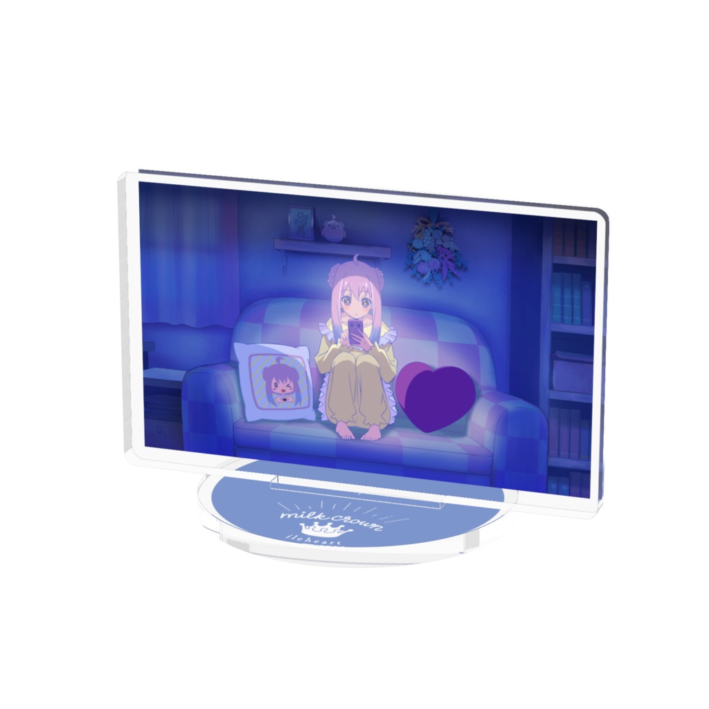 milk crown アニメMVサムネイル風 アクリルスタンド