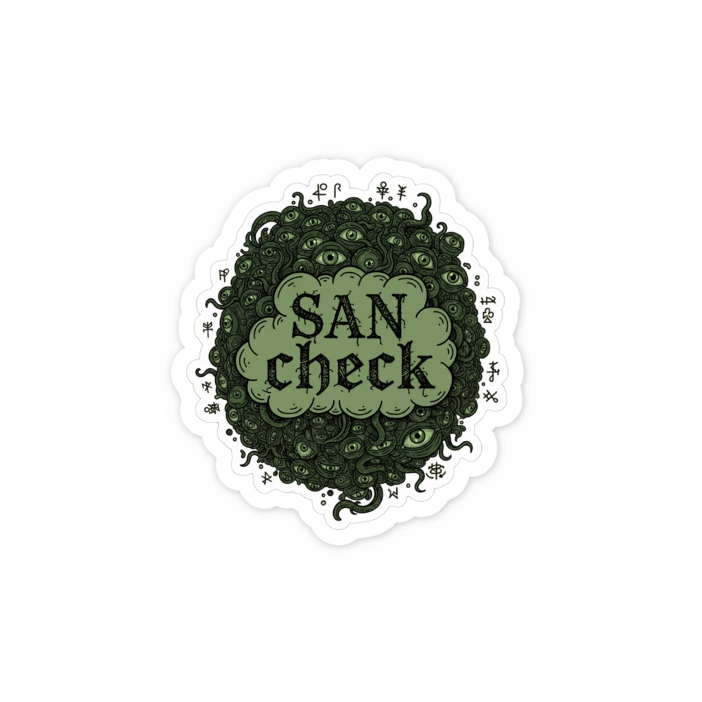 SAN値チェック(SAN check)ステッカー