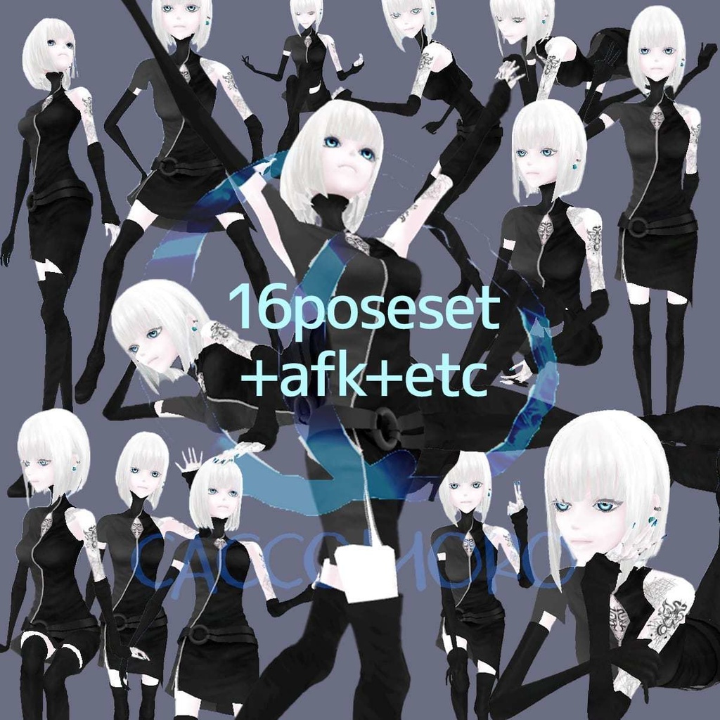 【Qs】オリジナル3Dアバター【VRChat/VRM】