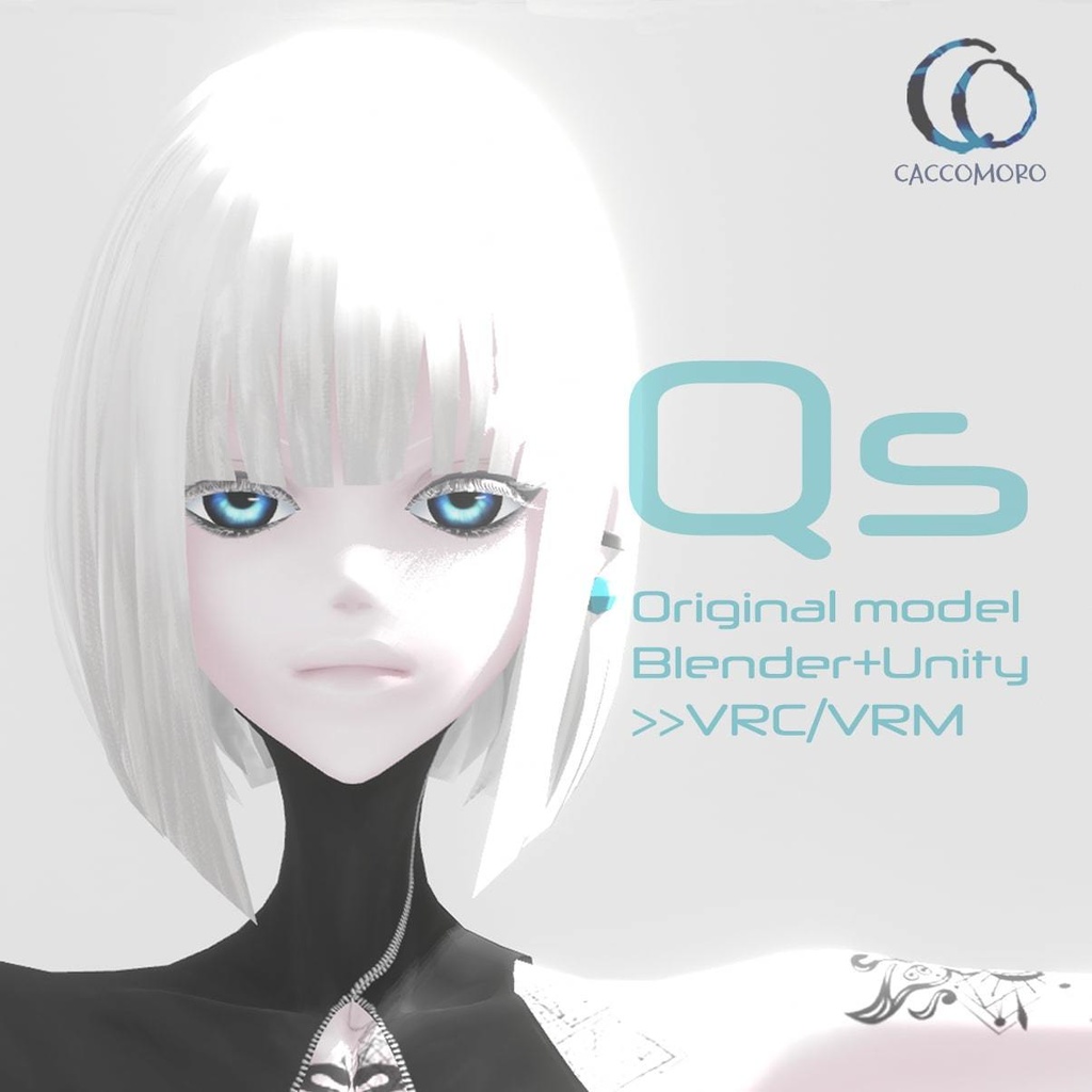【Qs】オリジナル3Dアバター【VRChat/VRM】