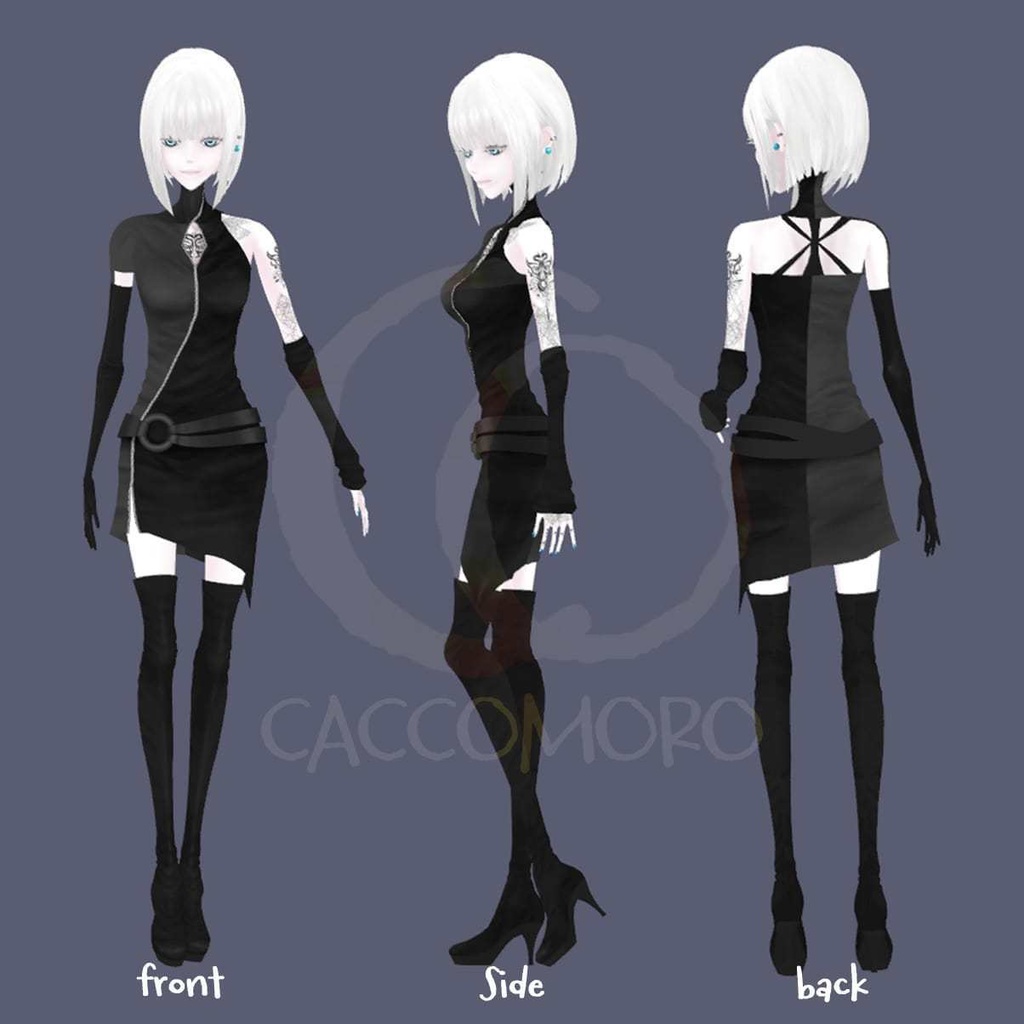 【Qs】オリジナル3Dアバター【VRChat/VRM】