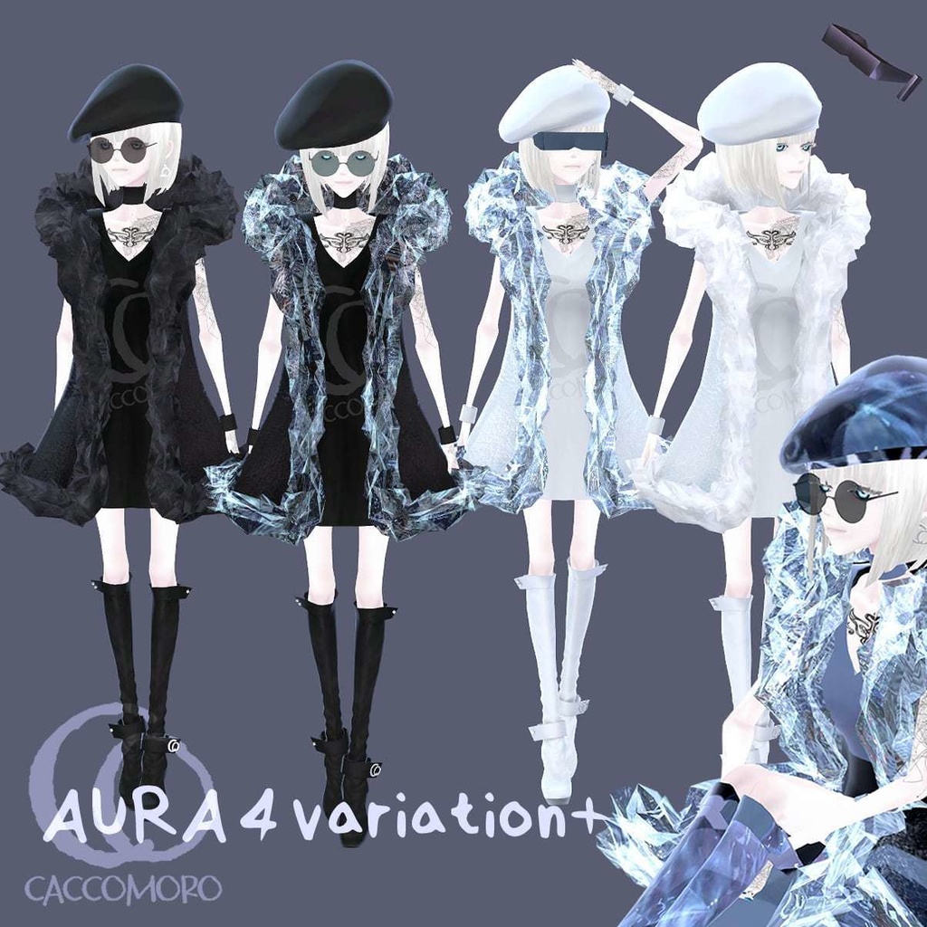 【Qs】オリジナル3Dアバター【VRChat/VRM】