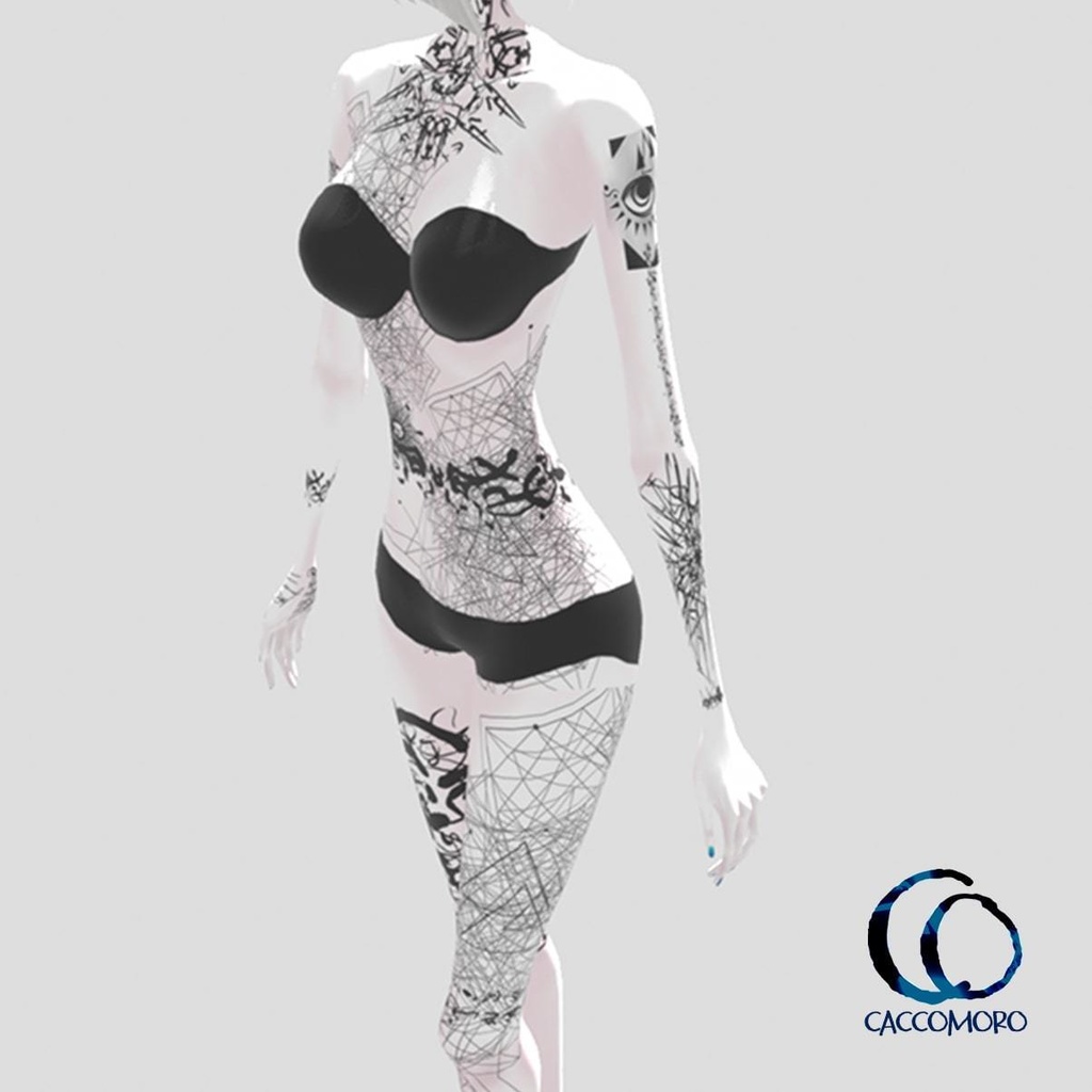 【無料】3Dモデル用【タトゥーテクスチャ】