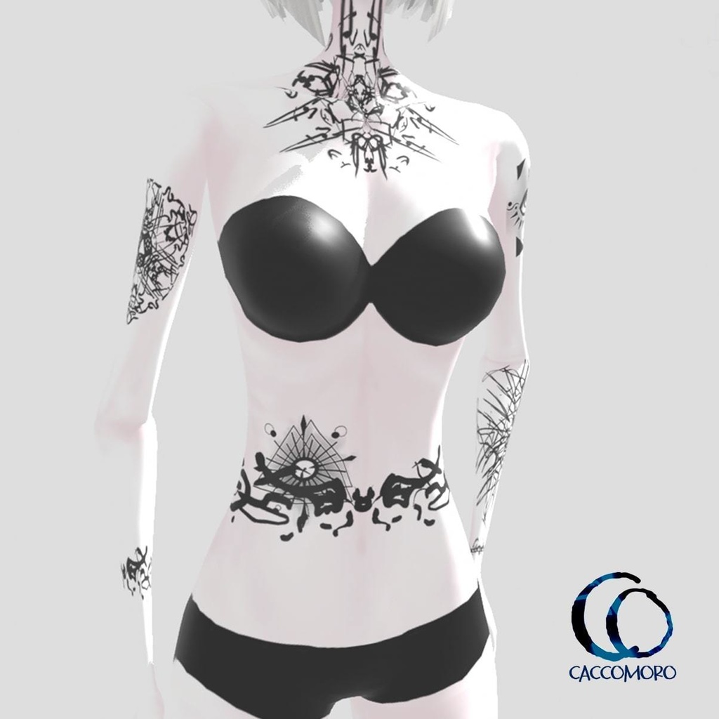 【無料】3Dモデル用【タトゥーテクスチャ】